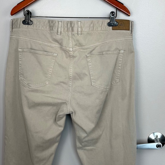 Peter Millar Crown Shop Mens 40x27 Tan Khaki 5 Pocket Pants ME0B39 - Picture 6 of 11